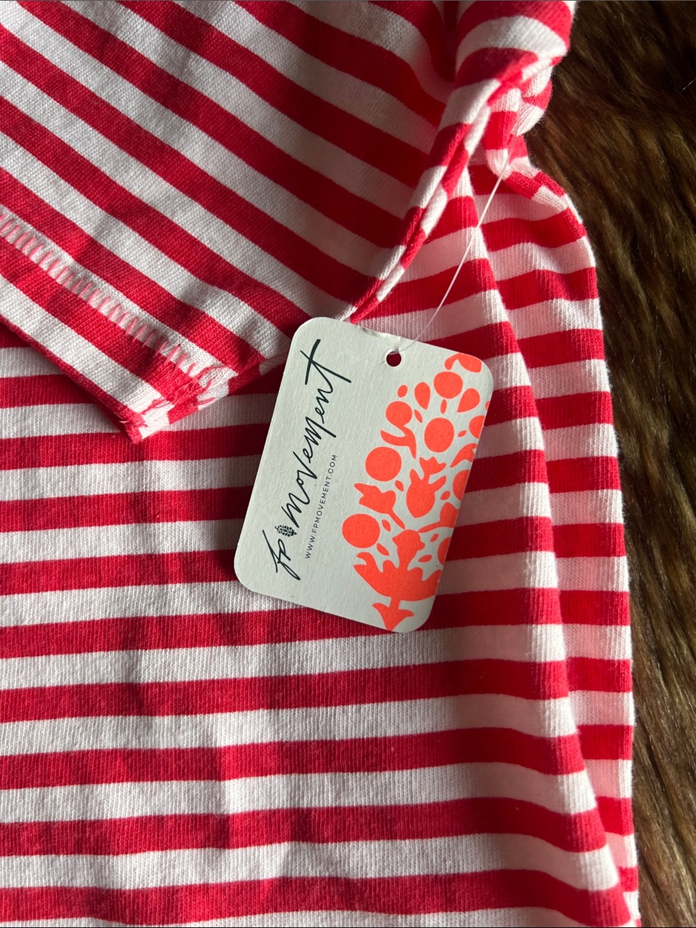 NWT FP Movement Striped Tee - Picture 7 of 8